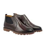 Classic Rugged Chelsea Boots - Brown