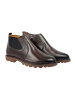 Classic Rugged Chelsea Boots - Brown
