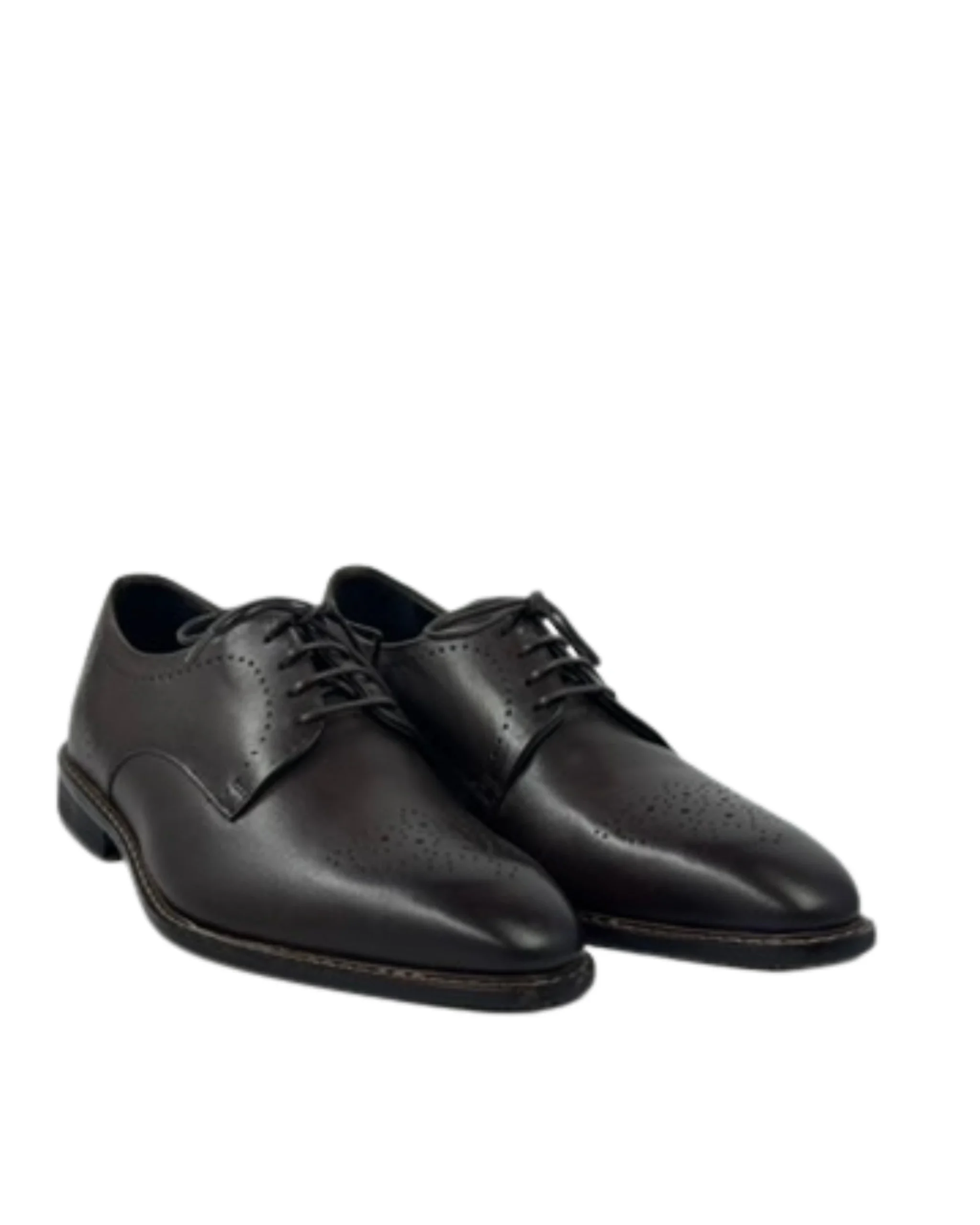 Classic Black Derby Dress Shoes Classic Derby Dress Shoes - Brown - Image 1