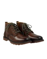 Classic Brown Lace-Up Ankle Boots