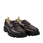 Mason Chunky Buckle Loafers - Brown