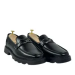 Mason Chunky Buckle Loafers - Black