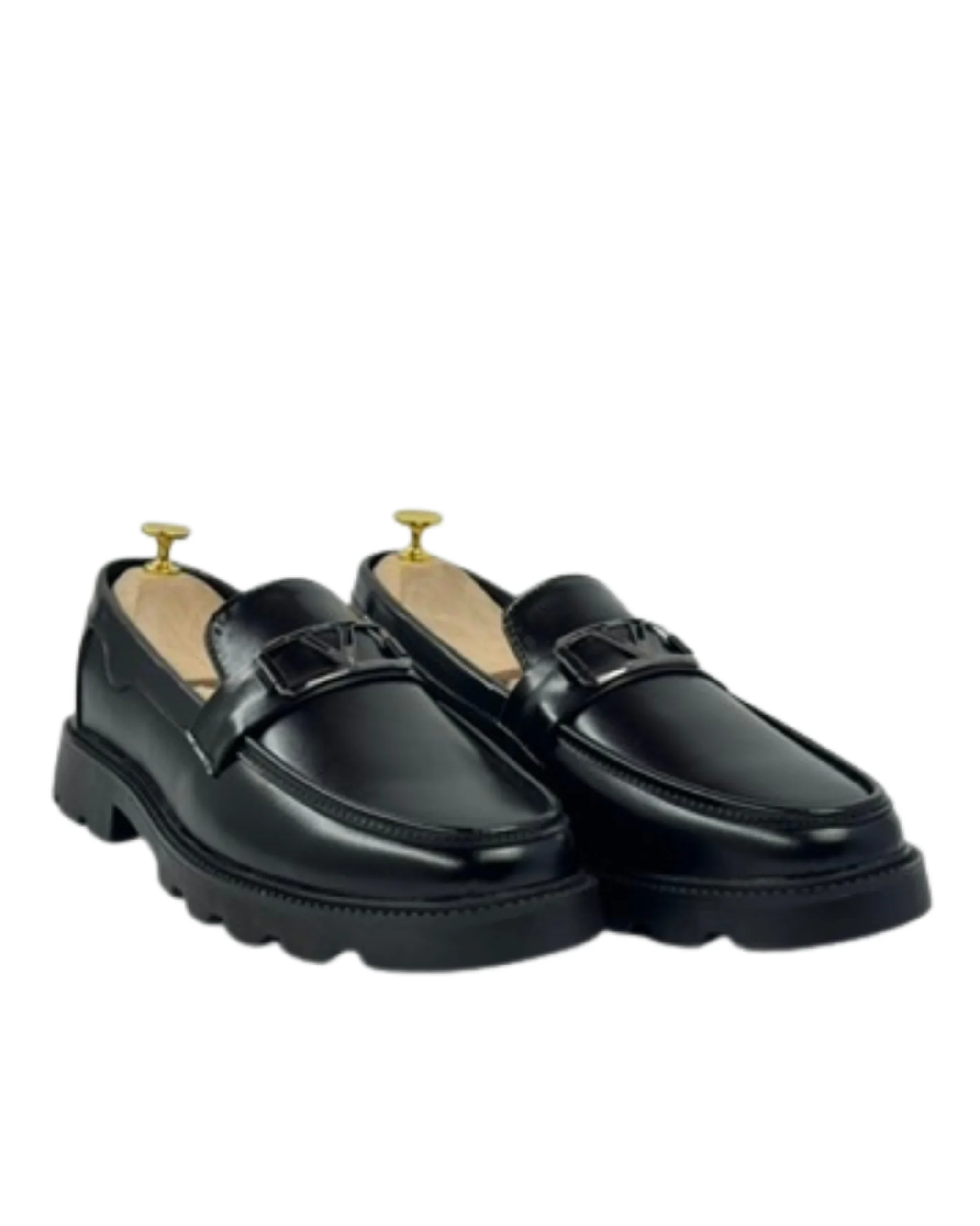 Mason Chunky Buckle Loafers Mason Chunky Buckle Loafers - Black - Image 1