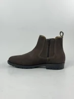 Hudson Zip Chelsea Boots - Brown - Image 3