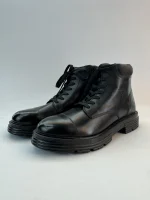 Classic Lace-Up Ankle Boots with Side Zipper - Image 4