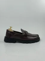 Mason Chunky Buckle Loafers - Brown - Image 2
