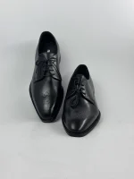 Classic Derby Dress Shoes - Black - Image 4