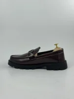 Mason Chunky Buckle Loafers - Brown - Image 3
