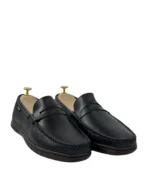 Elliot Casual Penny Loafers - Black