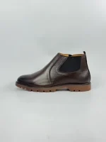 Classic Rugged Chelsea Boots - Brown - Image 2