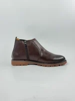 Classic Rugged Chelsea Boots - Brown - Image 3