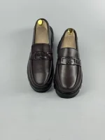 Mason Chunky Buckle Loafers - Brown - Image 4