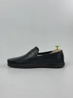 Elliot Casual Penny Loafers - Black - Image 2