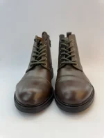 Classic Lace-Up Cap-Toe Ankle Boots for Men - Image 4