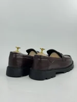 Mason Chunky Buckle Loafers - Brown - Image 5