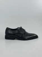 Classic Derby Dress Shoes - Black - Image 2