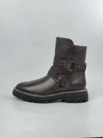 Avery Buckle Ankle Boots - Brown - Image 3