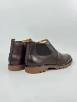 Classic Rugged Chelsea Boots - Brown - Image 4