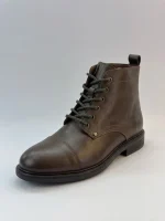 Classic Lace-Up Cap-Toe Ankle Boots for Men - Image 2