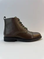 Classic Lace-Up Cap-Toe Ankle Boots for Men - Image 3