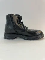 Classic Lace-Up Ankle Boots with Side Zipper - Image 3