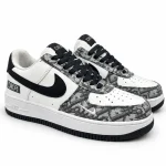 Monogram Contrast Low-Top Sneakers