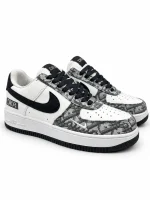 Monogram Contrast Low-Top Sneakers