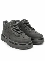 Heritage Platform Boots - Dark Grey