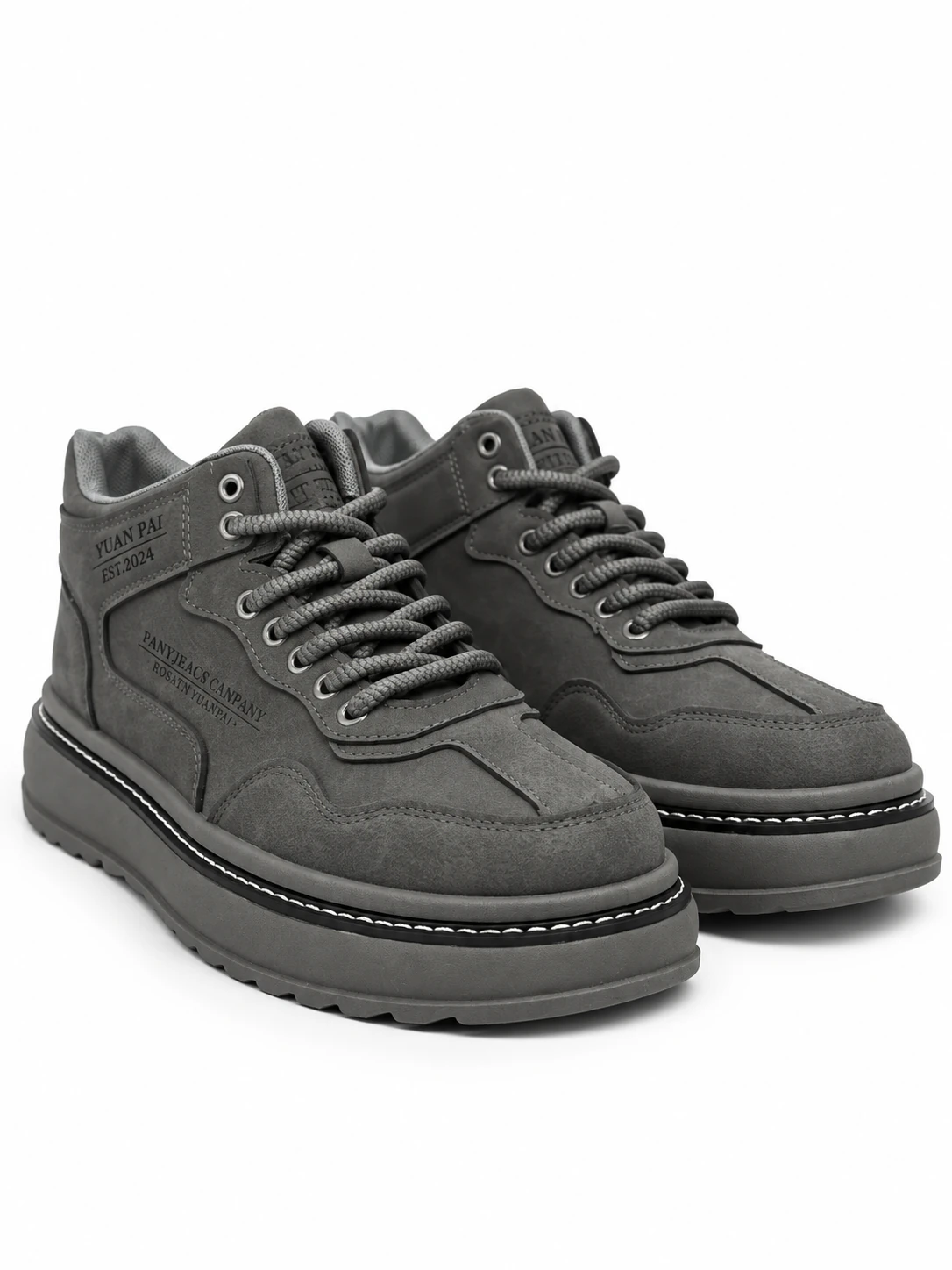 Boot 3.8 Heritage Platform Boots - Dark Grey - Image 1