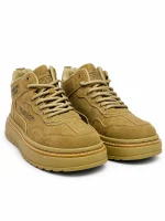 Heritage Platform Boots - Camel Brown