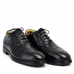 Classic Cap-Toe Shoes – Black