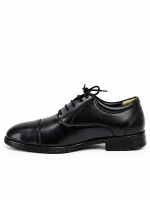 Classic Cap-Toe Shoes – Black - Image 3