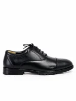 Classic Cap-Toe Shoes – Black - Image 2
