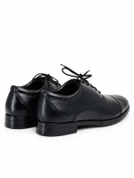 Classic Cap-Toe Shoes – Black - Image 4
