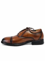 Classic Cap-Toe Shoes – Brown - Image 3