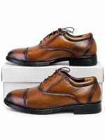 Classic Cap-Toe Shoes – Brown - Image 5