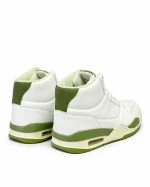 Court High-Top Sneakers – Olive Green - Image 4